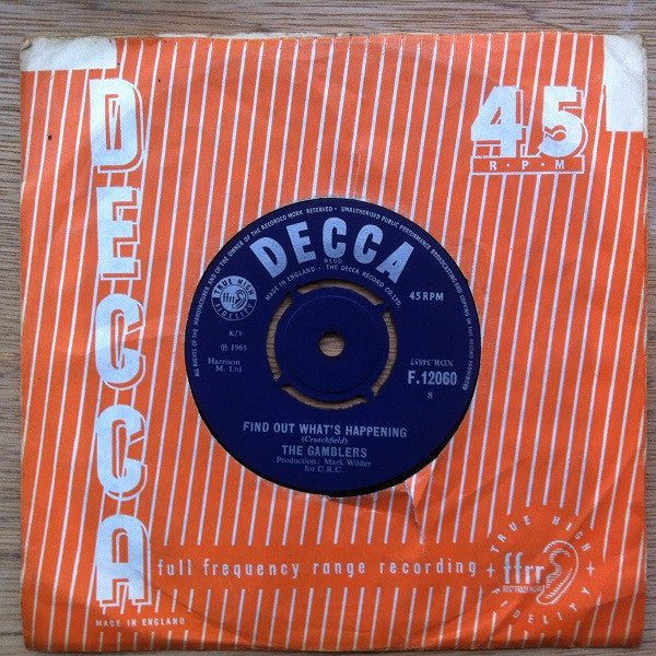 The Gamblers (4) : Now I'm All Alone (7", Single)