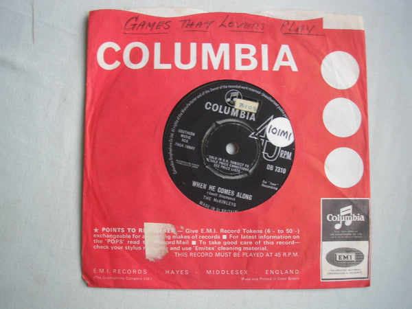 The McKinleys : When He Comes Along (7")