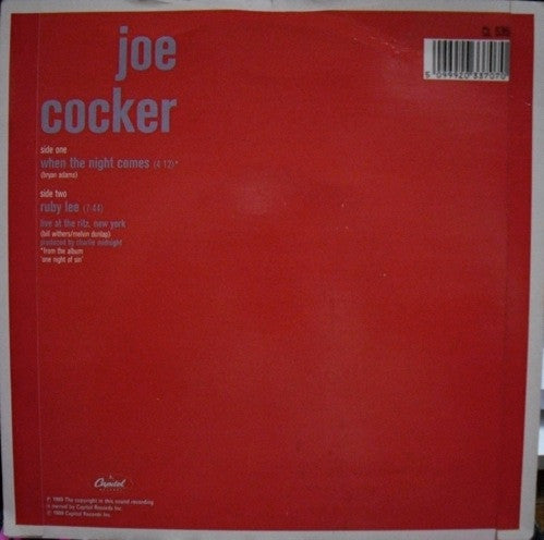 Joe Cocker : When The Night Comes (7", Single)