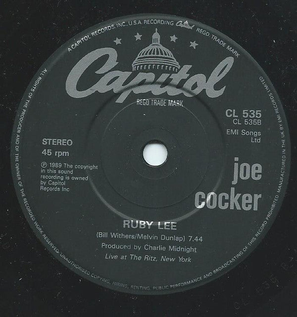 Joe Cocker : When The Night Comes (7", Single)