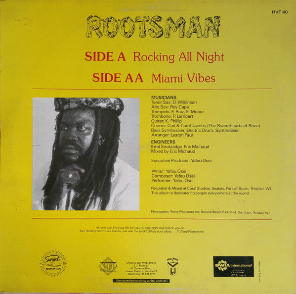 Rootsman : Rocking All Night / Miami Vibes (12")