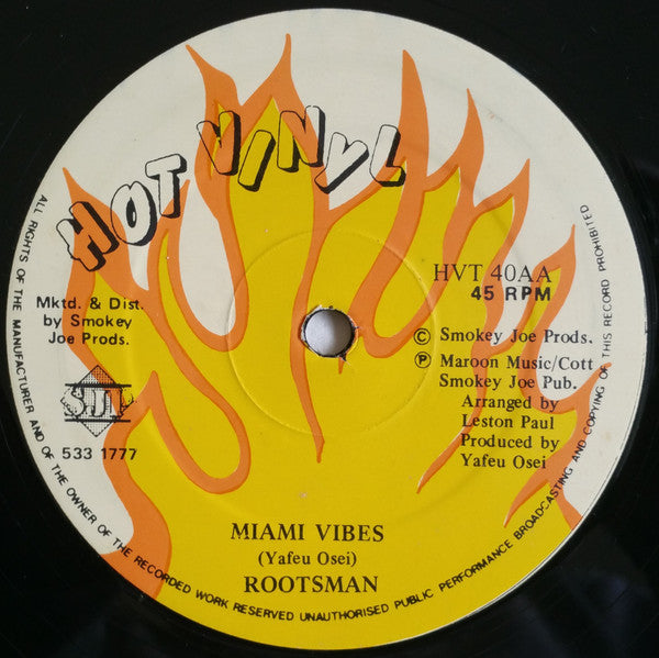 Rootsman : Rocking All Night / Miami Vibes (12")