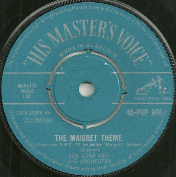 Joe Loss & His Orchestra : The Maigret Theme (7", Single)