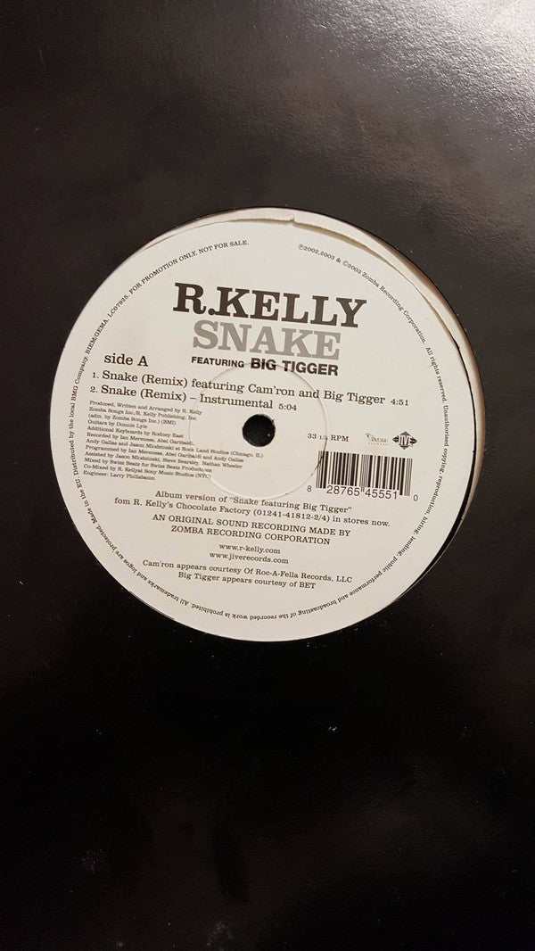 R. Kelly : Snake (Remix) (12", Promo)