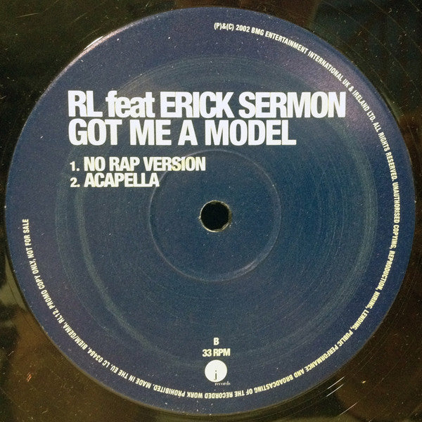 RL (2) Feat. Erick Sermon : Got Me A Model (12", Promo)
