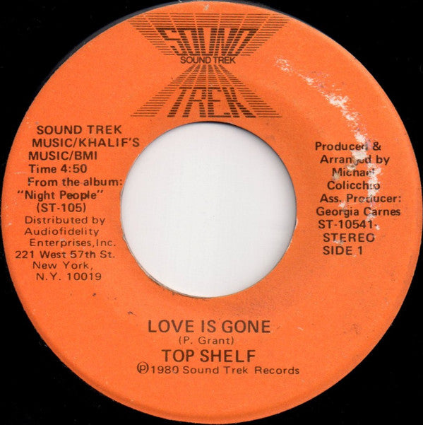 Top Shelf : Love Is Gone (7")