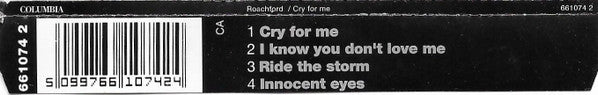 Roachford : Cry For Me (CD, Single, CD1)