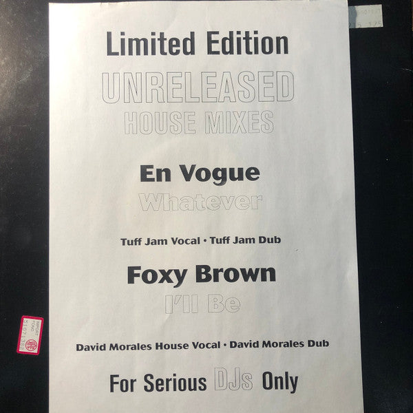 En Vogue / Foxy Brown : Whatever / I'll Be (12")