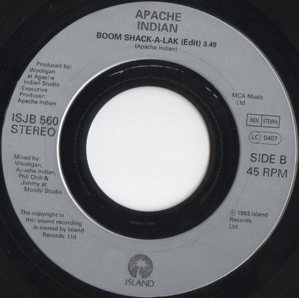 Apache Indian : Caste System (7", Single, Jukebox)