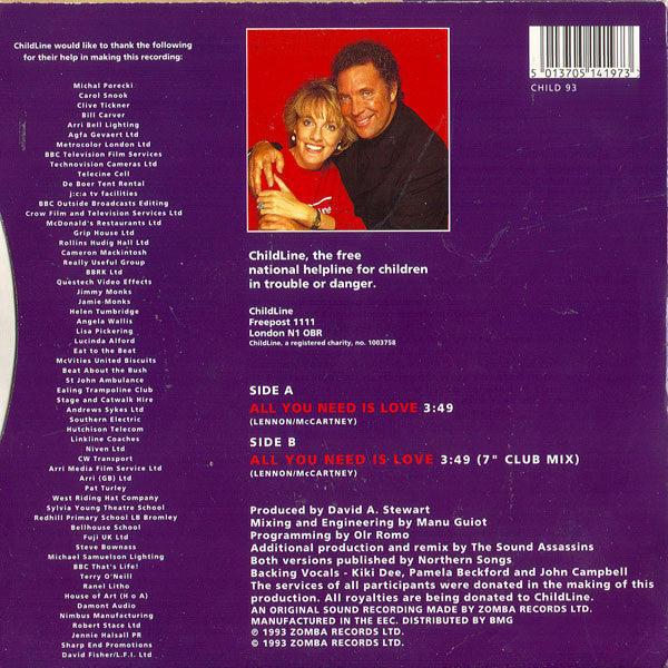 Tom Jones : All You Need Is Love (7", Single)