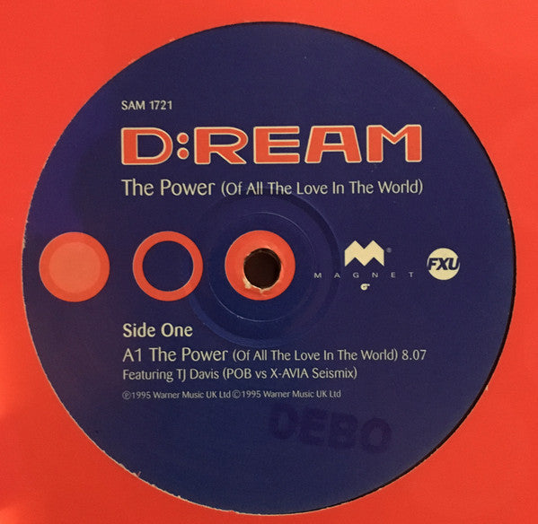 D:Ream : The Power (Of All The Love In The World) (12", Promo)