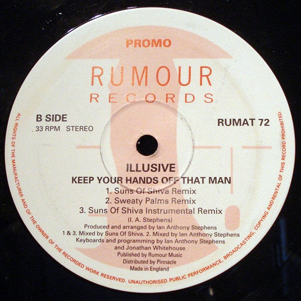 Illusive : Keep Your Hands Off That Man (12", Promo)