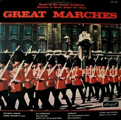 The Band Of The Royal Artillery : Great Marches (LP)