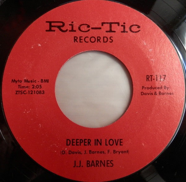 J. J. Barnes : Say It / Deeper In Love (7", Single, Styrene)
