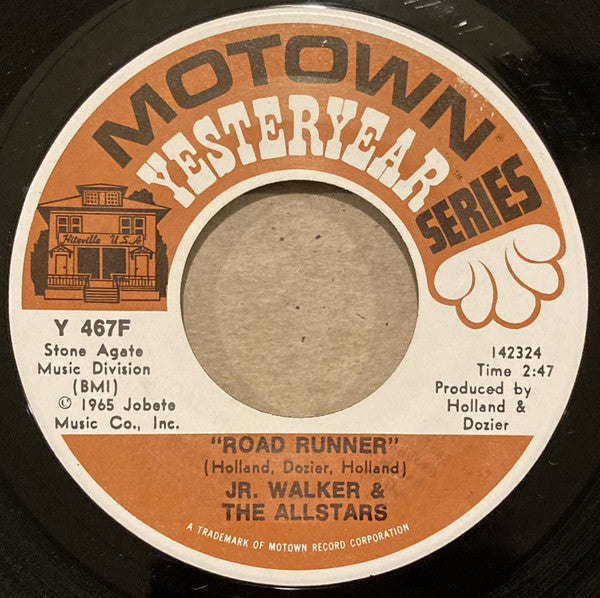 Jr. Walker & The Allstars* : Road Runner / Shake And Fingerpop (7", Single)