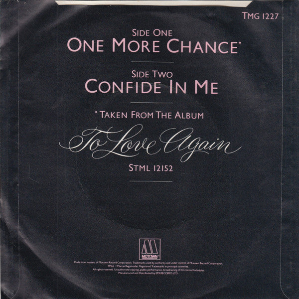 Diana Ross : One More Chance (7", Single)