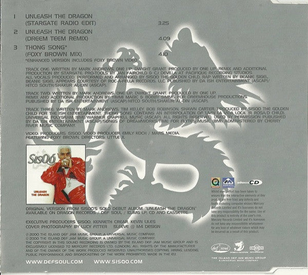 Sisqó* : Unleash The Dragon (CD, Single, Enh)