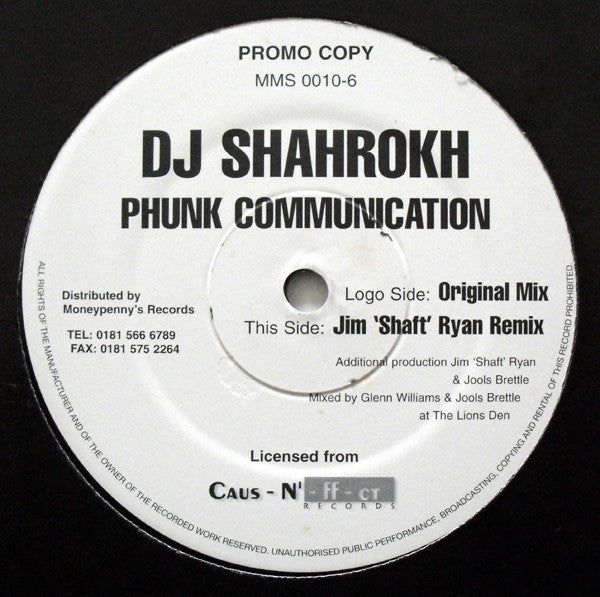 Shahrokh Dini : Phunk Communication (12", Promo)