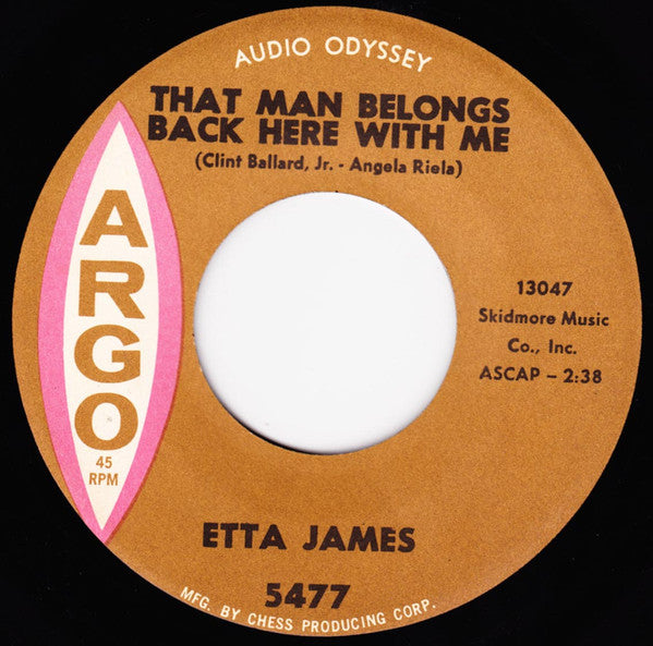 Etta James : Breaking Point / That Man Belongs Back Here With Me (7", Single, Mono)
