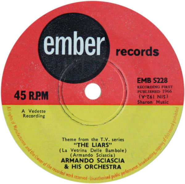 Armando Sciascia Orchestra : The Liars (7", Single)