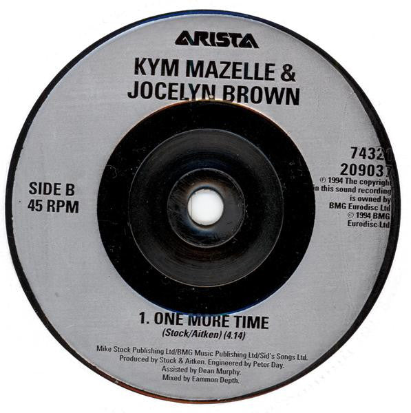 Kym Mazelle & Jocelyn Brown : No More Tears (Enough Is Enough) (7", Single, Sil)