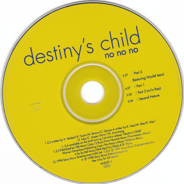 Destiny's Child : No No No (CD, Single)