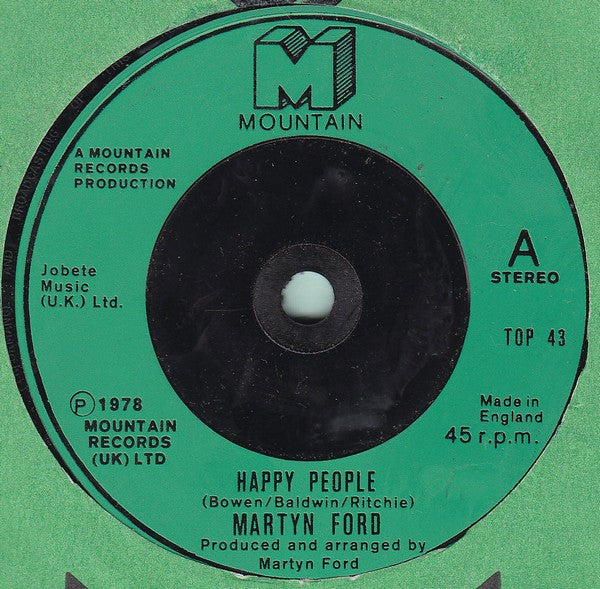 Martyn Ford : Happy People (7")