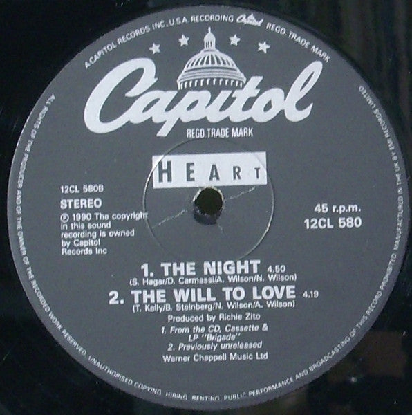 Heart : I Didn't Want To Need You (12", Single, Ltd, Pos)