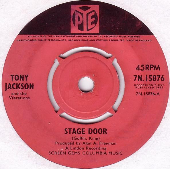 Tony Jackson & The Vibrations : Stage Door  (7", Single, 4 P)