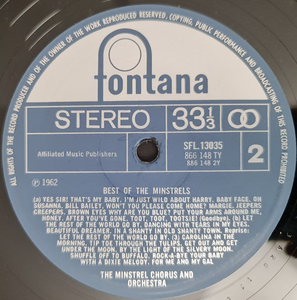 The Minstrels Orchestra And Chorus : The Best Of The Minstrels (LP, Album, RE)