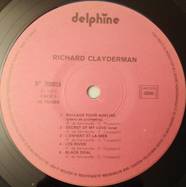 Richard Clayderman : Richard Clayderman (LP, Album)