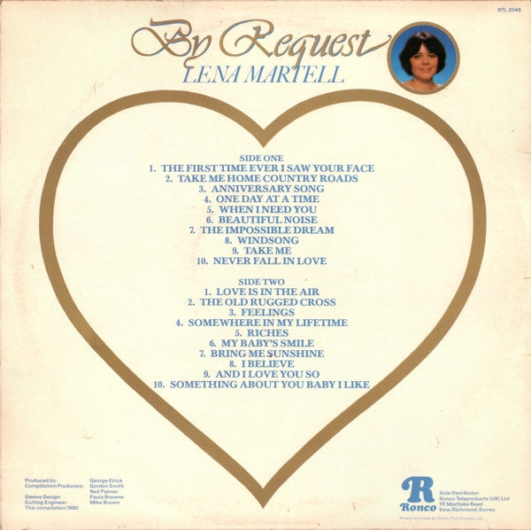 Lena Martell : By Request (LP, Comp)