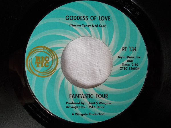 Fantastic Four : As Long As The Feeling Is There / Goddess Of Love (7", Single, Mono, Styrene, Ter)