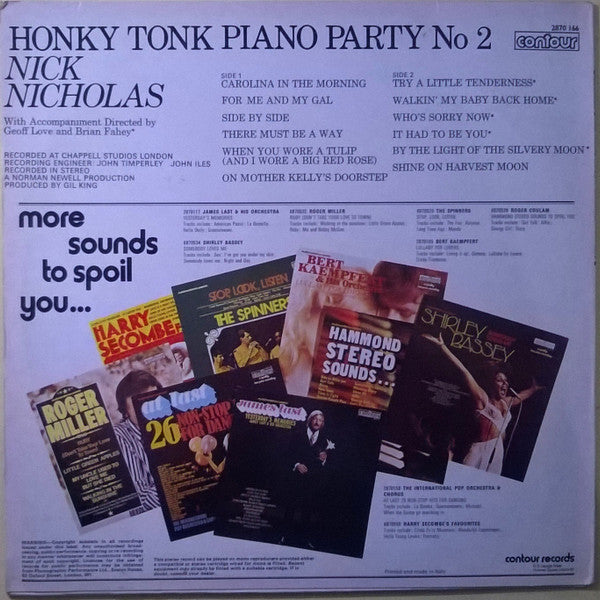 Nick Nicholas : Honky Tonk Piano Party No 2 (LP)