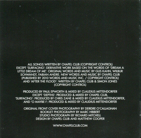 Chapel Club : Palace (CD, Album)