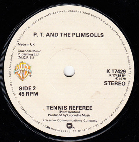 P. T. And The Plimsolls : Game, Set And Match (7", Single)