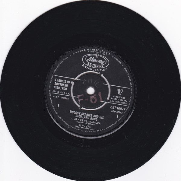 Muggsy Spanier And His Dixieland Band : Muggsy Spanier And His Dixieland Jazz Band (7", EP, Mono)
