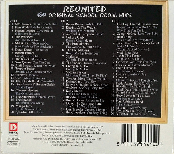 Various : Reunited - 60 Original School Room Hits (3xCD, Comp)