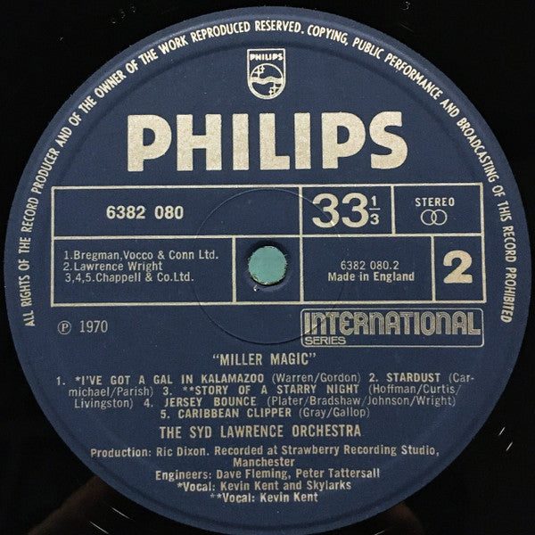 Syd Lawrence And His Orchestra : Miller Magic (LP)