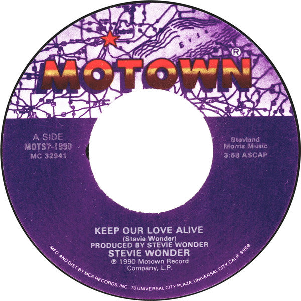Stevie Wonder : Keep Our Love Alive (7")
