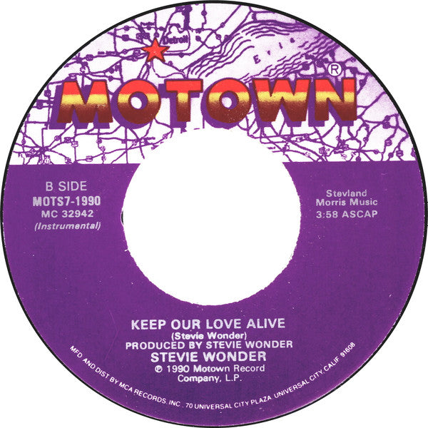 Stevie Wonder : Keep Our Love Alive (7")
