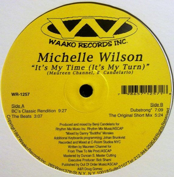 Michelle Wilson : It's My Time (It's My Turn) (12")