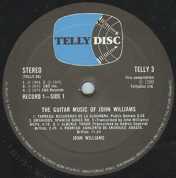 John Williams (7) : The Guitar Music Of John Williams (2xLP, Comp)