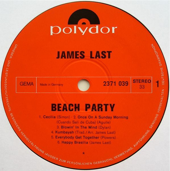 James Last : Beach Party (LP, Album)