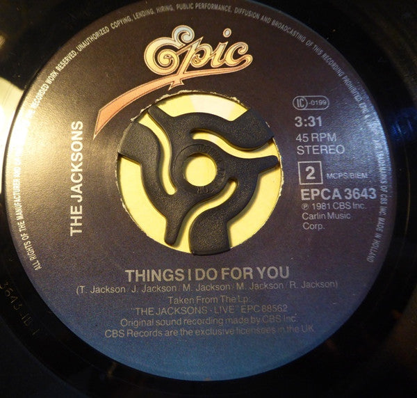 Michael Jackson : Thriller (7", Single, Pap)