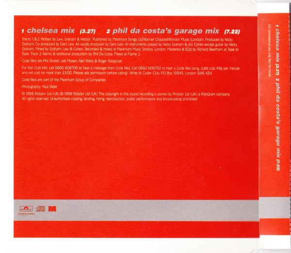 Code Red (9) : What Would You Do If...? (CD, Single, Promo)