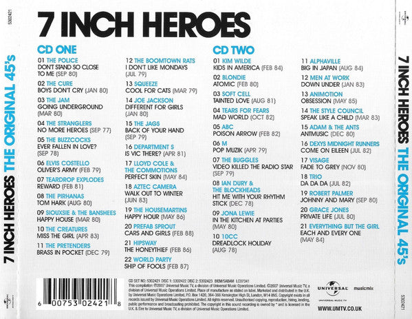 Various : 7 Inch Heroes (2xCD, Comp)
