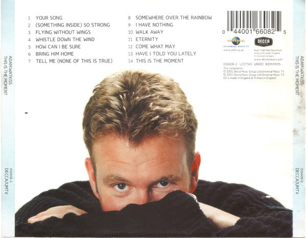 Adam Watkiss : This Is The Moment (CD, Album)