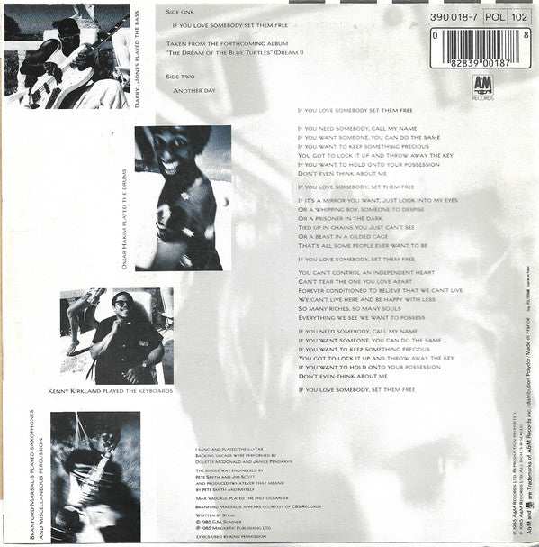 Sting : If You Love Somebody Set Them Free (7", Single)