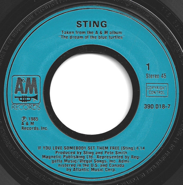Sting : If You Love Somebody Set Them Free (7", Single)
